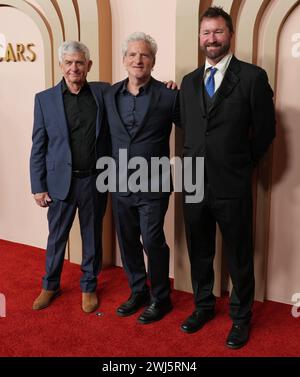 Los Angeles, USA. 12th Feb, 2024. (L-R) Ian Voigt, Ethan Van der Ryn and Erik Aadahl at the 96th Oscars Nominees Luncheon held at the Beverly Hilton Hotel International Ballroom in Beverly Hills, CA on Monday, ?February 12, 2024. (Photo By Sthanlee B. Mirador/Sipa USA) Credit: Sipa USA/Alamy Live News Stock Photo