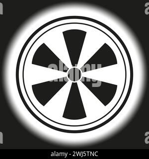 Fan icon. Vector illustration. eps 10. Stock Vector
