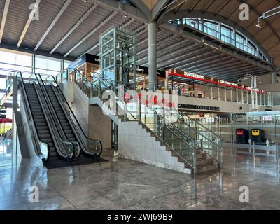 Interior architecture building airport in Alicante, Spain Stock Photo