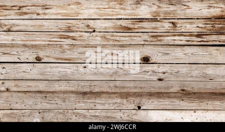 Texture of old wooden vintage fence from old boards. Stock Photo
