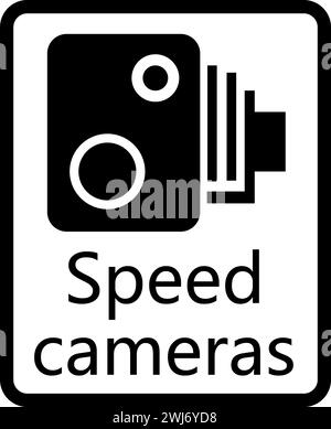 Police speed cameras traffic sign Stock Photo - Alamy