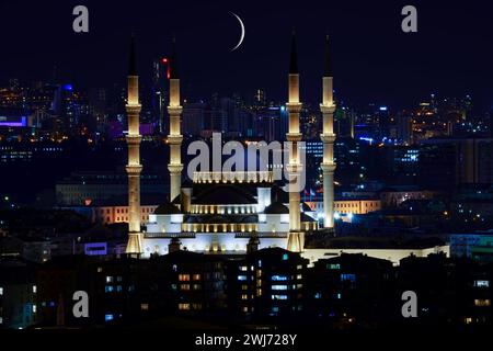 Kocatepe Mosque in Ankara Turkey Stock Photo