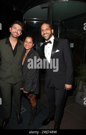 Iwan Carrington, Dilly Carter, Robert Bent  attend TV Choice Awards at London Hilton Hotel.  NO TV CHOICE MAGAZINE PERMISSION. All other titles fine t Stock Photo