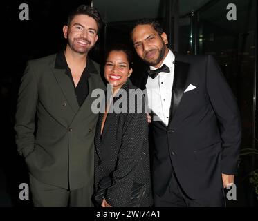 Iwan Carrington, Dilly Carter, Robert Bent  attend TV Choice Awards at London Hilton Hotel.  NO TV CHOICE MAGAZINE PERMISSION. All other titles fine t Stock Photo