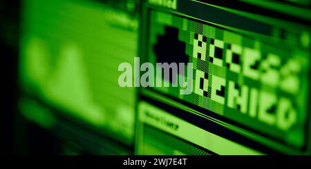 Close Up Of Code Data On Computer Screen For Bitcoin Cryptocurrency Trading Or Hacking Stock Photo