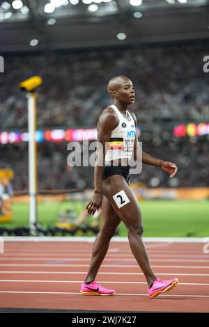Cynthia BOLINGO participating in the 400 meters at the World Athletics Championships in Budapest 2023. Stock Photo