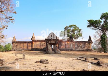 Gopura II in Preah Vihear Temple complex (Prasat Phra Wihan), Cambodia, Asia Stock Photo