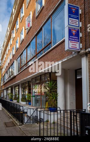 YMCA Indian Student Hostel Fitzrovia London. Indian YMCA London at 41 Fitzroy Square, London, established 1920. Stock Photo