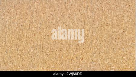Panoramic close-up of a very large OSB chipboard Stock Photo