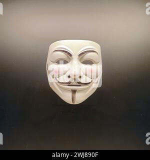 Anonymous mask in the National Portrait Gallery Stock Photo