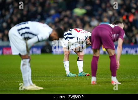 West Bromwich Albion's Alex Mowatt (centre) reacts during the Sky Bet Championship match at The Hawthorns, West Bromwich. Picture date: Tuesday February 13, 2024. Stock Photo