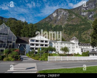 The Fretheim Hotel in Flåm, Norway. Stock Photo