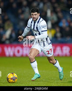 West Bromwich Albion's Alex Mowatt during the Sky Bet Championship match at The Hawthorns, West Bromwich. Picture date: Tuesday February 13, 2024. Stock Photo