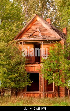 Abandoned homestead, Richland, Baker County, Oregon Stock Photo
