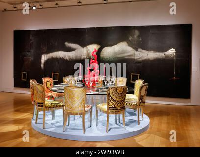 New York, United States. 13th Feb, 2024. Photographs, art, furniture, fashion and other collectables are on display and to be sold at auction as part of The Collection of Sir Elton John Goodbye Peachtree Road at Christie's in New York City on Tuesday, February 13, 2024. Photo by John Angelillo/UPI Credit: UPI/Alamy Live News Stock Photo