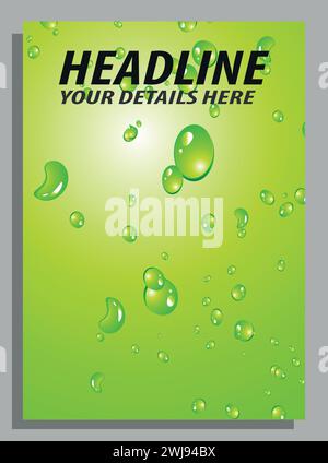 Vector Abstract polygonal Business flyer template Stock Vector