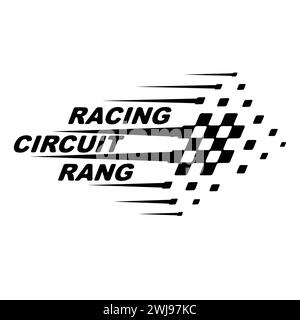 Race checkered square halftone Stock Vector