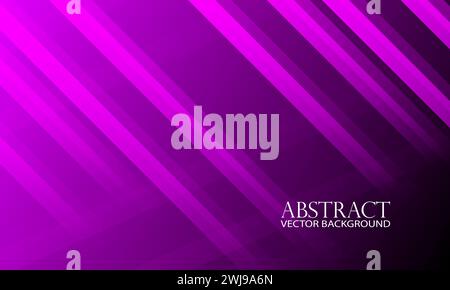 Abstract purple background with diagonal lines Vector illustration Stock Vector