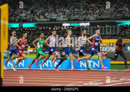 Jakob INGEBRIGTSEN  participating in the 1500 meters at the World Athletics Championships in Budapest 2023. Stock Photo