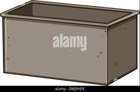 fruit plastic crate cartoon vector illustration Stock Vector