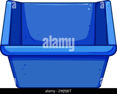 stack plastic crate cartoon vector illustration Stock Vector