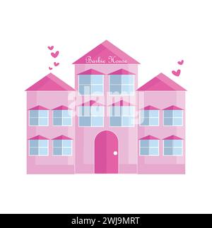 Barbie House Vector Illustration Stock Vector