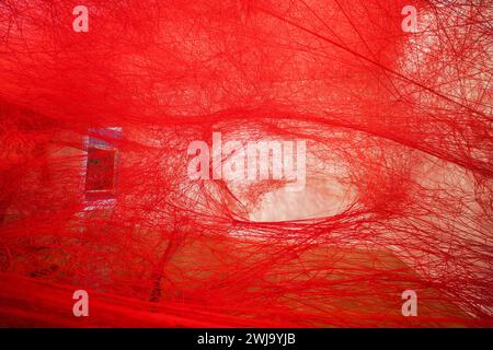 Absence Embodied, giant interwoven installation of intricately woven ...