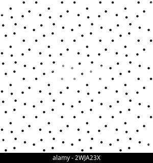 Vector geometric texture with small triangles, tiny shapes, dots. Abstract minimalist seamless pattern. Minimal monochrome background. Repeat geo Stock Vector
