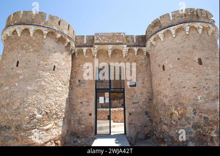Onda, muslim castle (10th century). Plana Baixa, Castellon, Comunidad Valenciana, Spain. Stock Photo