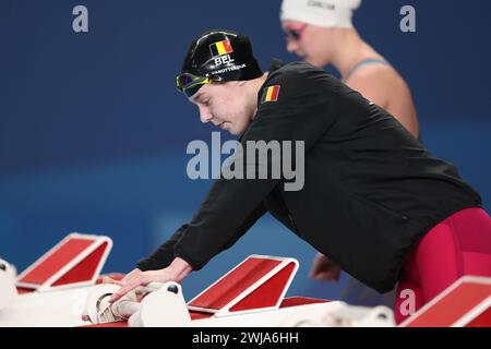 Doha, Qatar. 14th Feb, 2024. Roos Vanotterdijk pictured at the women 50m Backstroke race at the World Aquatics Championships swimming in Doha, Qatar on Wednesday 14 February 2024. BELGA PHOTO NIKOLA KRSTIC Credit: Belga News Agency/Alamy Live News Stock Photo