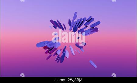This 3D minimalist design features a sci-fi inspired background, offering a sleek and futuristic aesthetic with minimalist elements Stock Photo