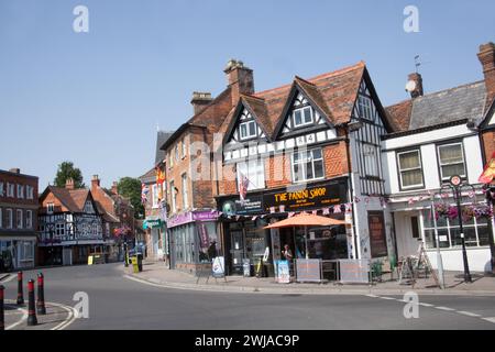 Views of Wantage town centre in Oxfordshire in the United Kingdom Stock Photo