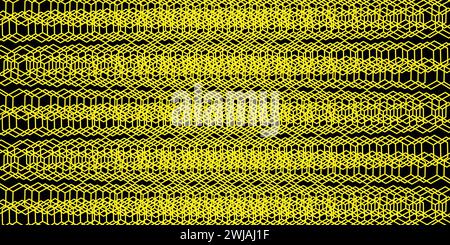Repeated polygons honeycomb wallpaper seamless pattern. Stock Vector