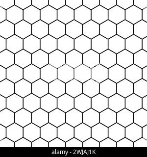 Repeated polygons honeycomb wallpaper seamless pattern. Stock Vector