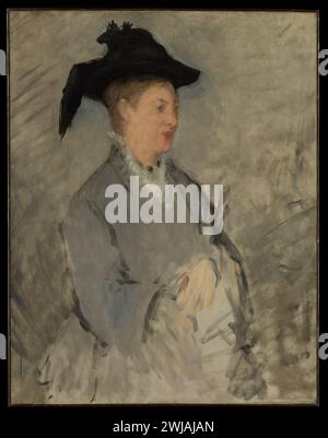 Madame Edouard Manet (Suzanne Leenhoff, 1829–1906) Edouard Manet French ca. 1873 Stock Photo