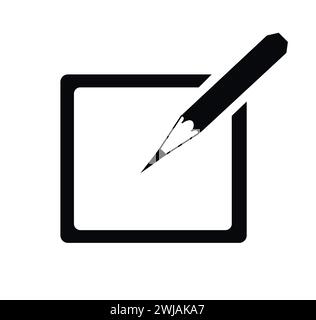 Edit icon, Pencil icon, sign up Icon vector Stock Vector