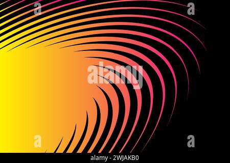 James rifled gun barrel grooves. Horizontal background, vector pattern, rifled channels. Stock Vector