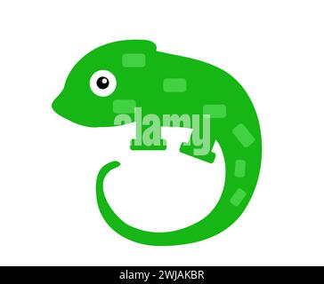 Chameleon silhouette vector illustration design Stock Vector