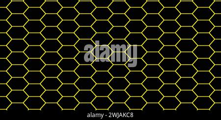 Repeated polygons honeycomb wallpaper seamless pattern. Stock Vector