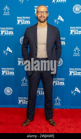 Santa Barbara, USA. 13th Feb, 2024. Red Carpet Arrivals, writer Cord Jefferson (AMERICAN FICTION). The 39th Santa Barbara International Film Festival “Writers Panel” at the Arlington Theatre in Santa Barbara, CA on Feb. 13, 2024. (Photo by Rod Rolle/Sipa USA) Credit: Sipa USA/Alamy Live News Stock Photo