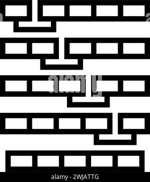 bubble sort algorithm line icon vector illustration Stock Vector Image ...