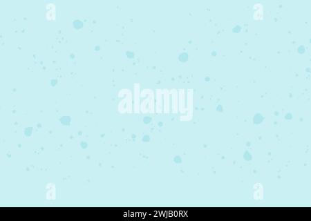Blue background, blotchy paint texture, paint splatter. Vector Stock Vector