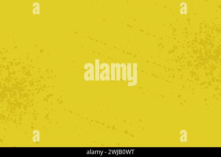 Yellow green background with spots, blotches paint texture, paint splatters. Vector Stock Vector