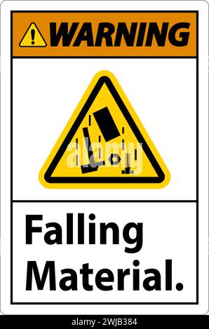 Warning Sign, Falling Material Stock Vector