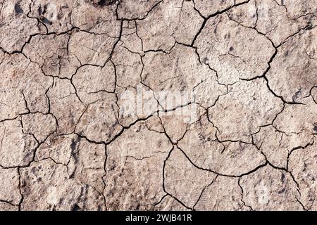 Dry ground with cracks. Global warming concept. Stock Photo