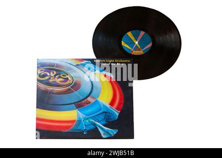 Electric Light Orchestra ELO Out of the Blue vinyl record album LP cover isolated on white background - 1977 Stock Photo