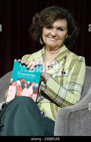 The president of the Council of State Carmen Calvo, during the presentation of her book 'Nosotras' at the Ateneo de Madrid, on 14 February, 2024 in Madrid, Spain. (Photo by Oscar Gonzalez/Sipa USA) (Photo by Oscar Gonzalez/Sipa USA) Stock Photo