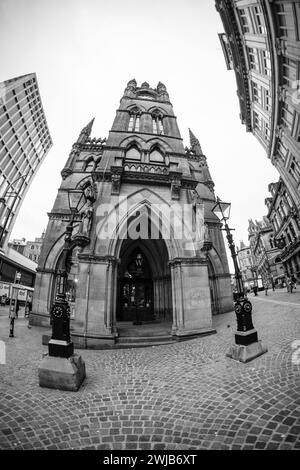 Wool Exchange Building, Bradford, West Yorkshire, England, now a well known book shop. Stock Photo