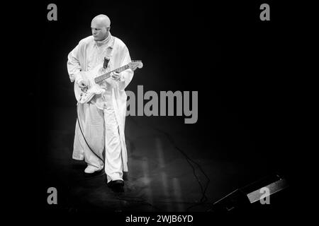 Eadyth Crawford performing with Rhodri Sion Foxhall at Transform 2024 in Aberystwyth Arts Centre on 2nd February 2024. Stock Photo