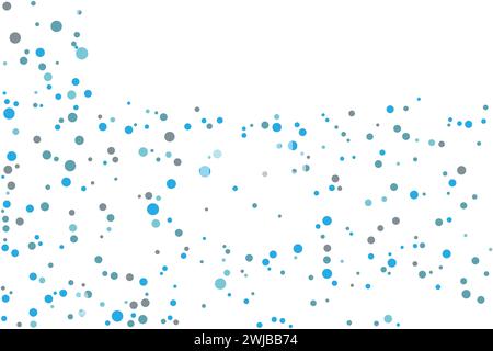 Light blue spheres shape vector pattern design for posters, banners. Blurred decorative abstract with bubbles Stock Vector
